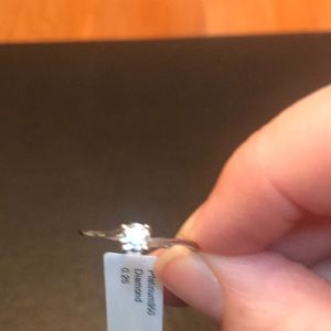 Platinum Diamond Set Engagement or Dress Ring